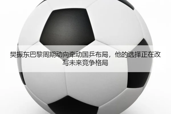 樊振东巴黎周期动向牵动国乒布局，他的选择正在改写未来竞争格局